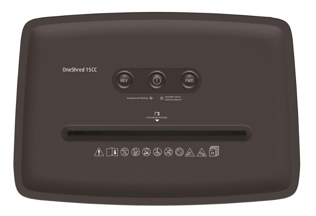Dokumentų naikiklis HP ONESHRED 15CC, šviesiai pilkas - 5