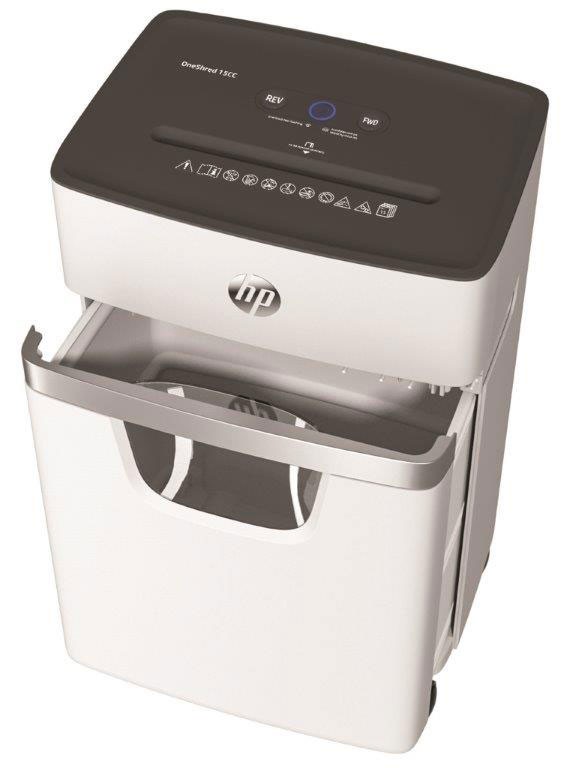 Dokumentų naikiklis HP ONESHRED 15CC, šviesiai pilkas - 4