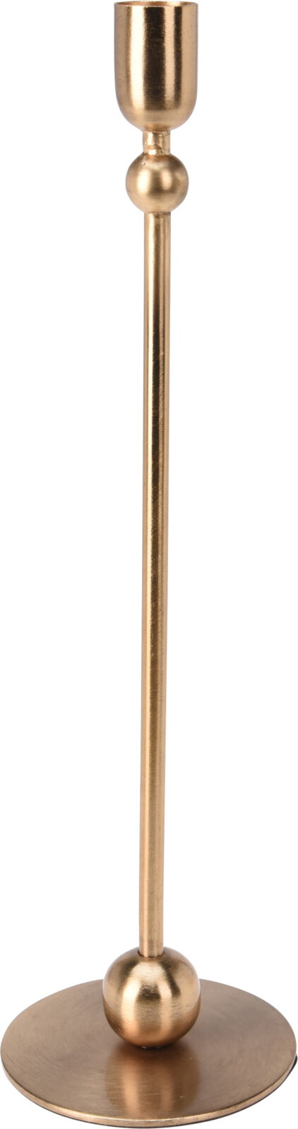 Metalinė žvakidė, auksinės sp., 33 cm-0