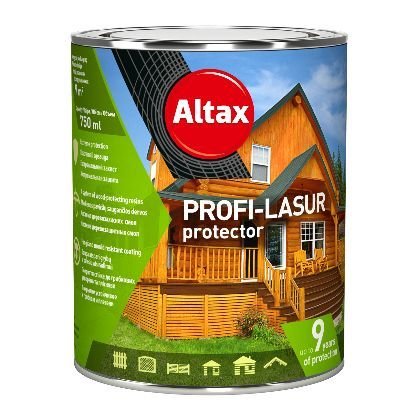 Medienos impregnantas ALTAX PROFI-LASUR PROTECTOR, baltos sp., 0,75 l