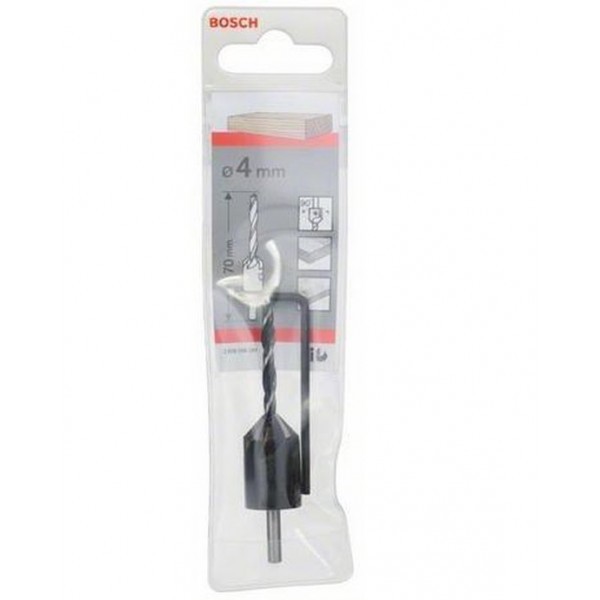 Medžio grąžtas BOSCH, su 90 laipsnių gilintuvu, 4 mm - 3