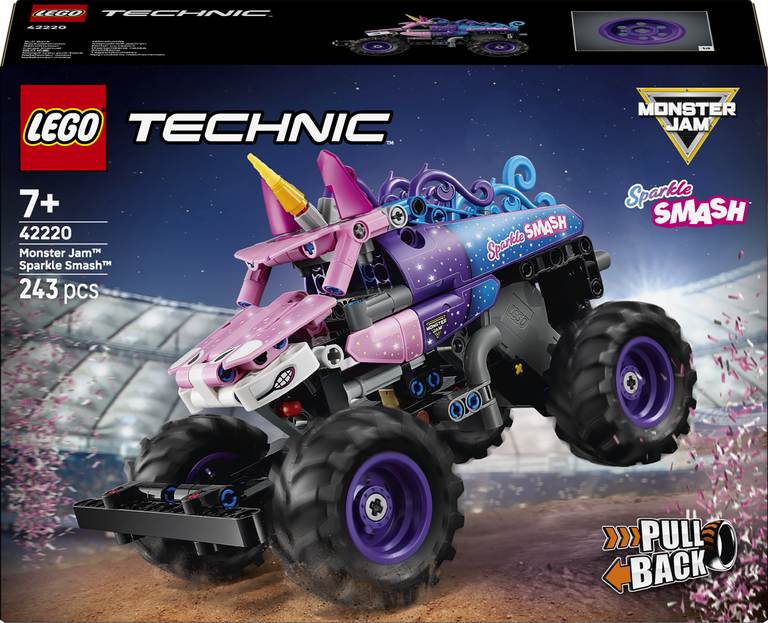 Konstruktorius LEGO Technic Monster Jam™ Sparkle Smash™ Pull-Back - 1