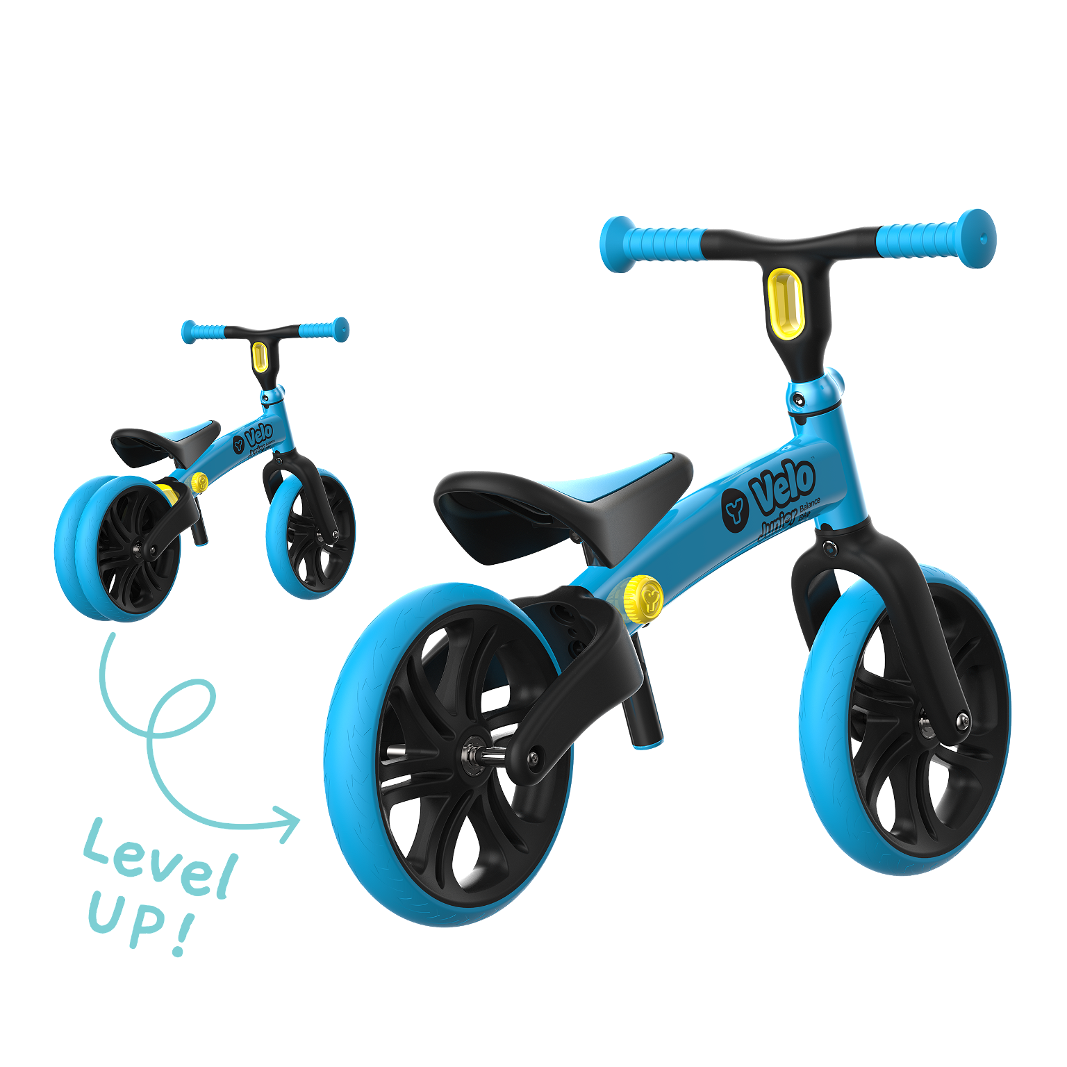 Balansinis dviratis YVOLUTION YVelo Junior 2018, mėlynas - 3