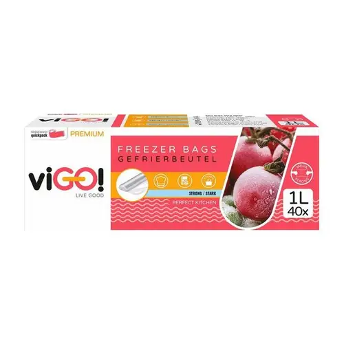 Šaldymo maišeliai VIGO! PREMIUM, 1 l, 40 vnt-0