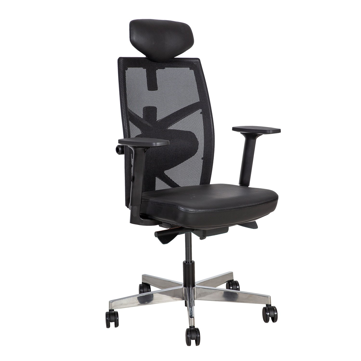 Biuro kėdė TUNE, 70x70x111-128 cm, juoda - 1