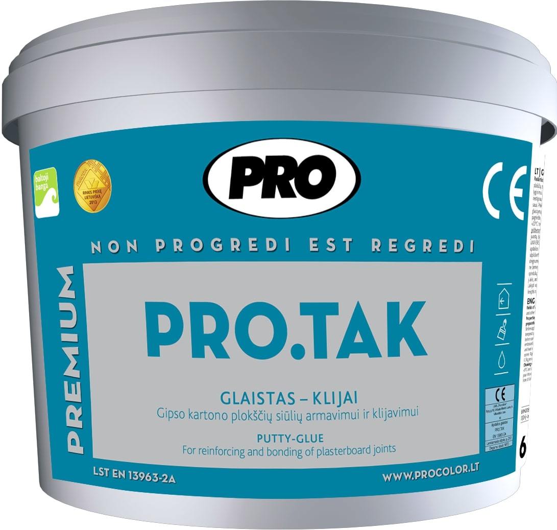 Glaistas gipso kartono plokščių siūlėms PRO.TAK, 6 kg-0