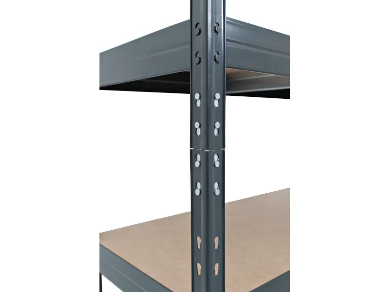 Sandėliavimo lentyna RivetStabil, 180 x 90 x 40 cm, 5 lentynos, lentynos apkrova 175 kg - 3