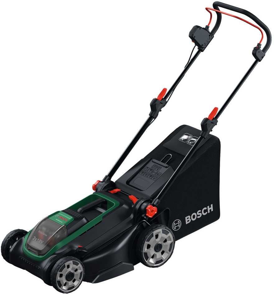 Akumuliatorinė vejapjovė BOSCH Rotak 18V2-43, 2 x 18 V, 2 x 4,0 Ah Li-ion, 43 cm, 50 l-1