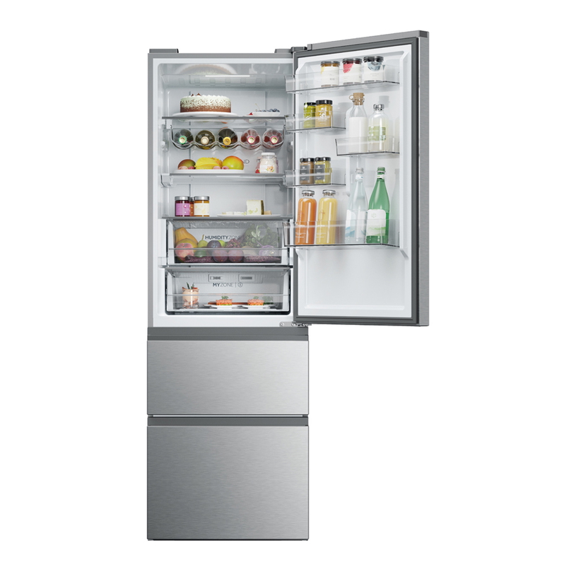 Šaldytuvas su šaldikliu HAIER HTW5618ENMG, 186 cm-1