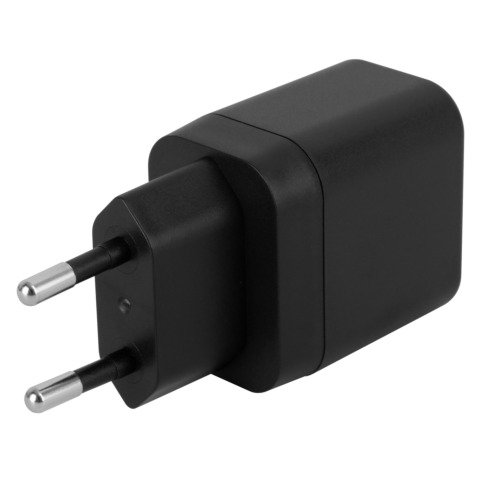 Sieninis kroviklis DELTACO USBC-AC151, 1x USB-C PD, 20 W, juodos sp.-1