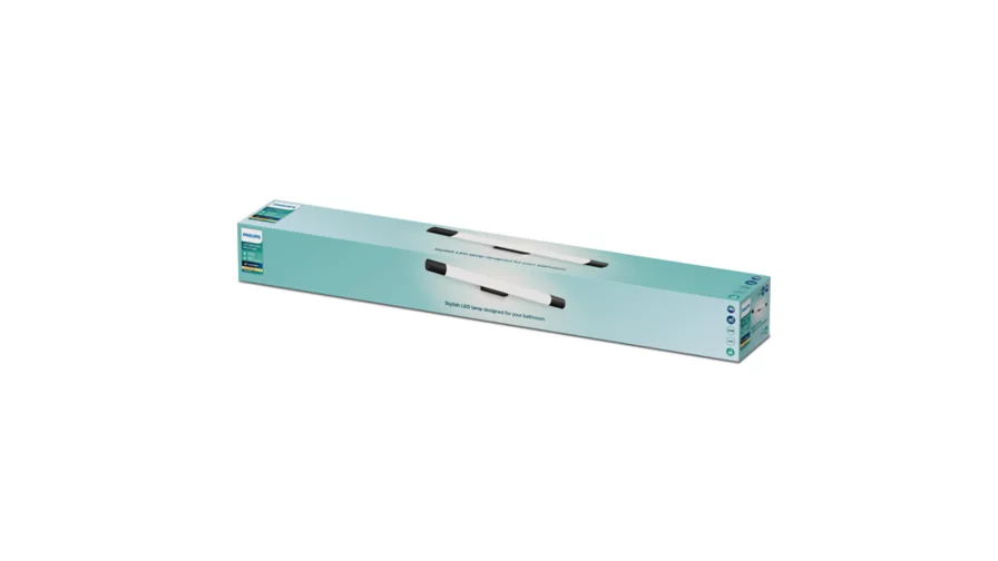 Veidrodžių LED šviestuvas PHILIPS ROVER RD, IP44 10W 2700K 1500lm juodos sp 60,2x5x7,2cm - 3