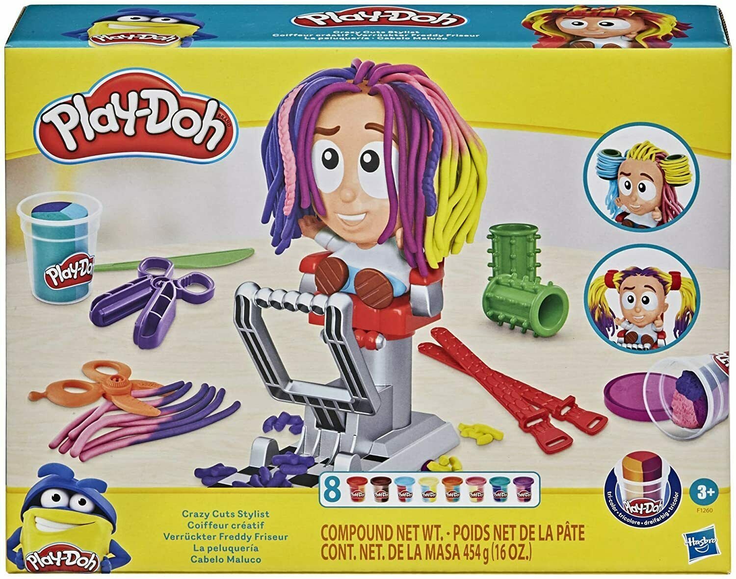 Žaidimų rinkinys Play-Doh PAŠĖLUSIOS ŠUKUOSENOS