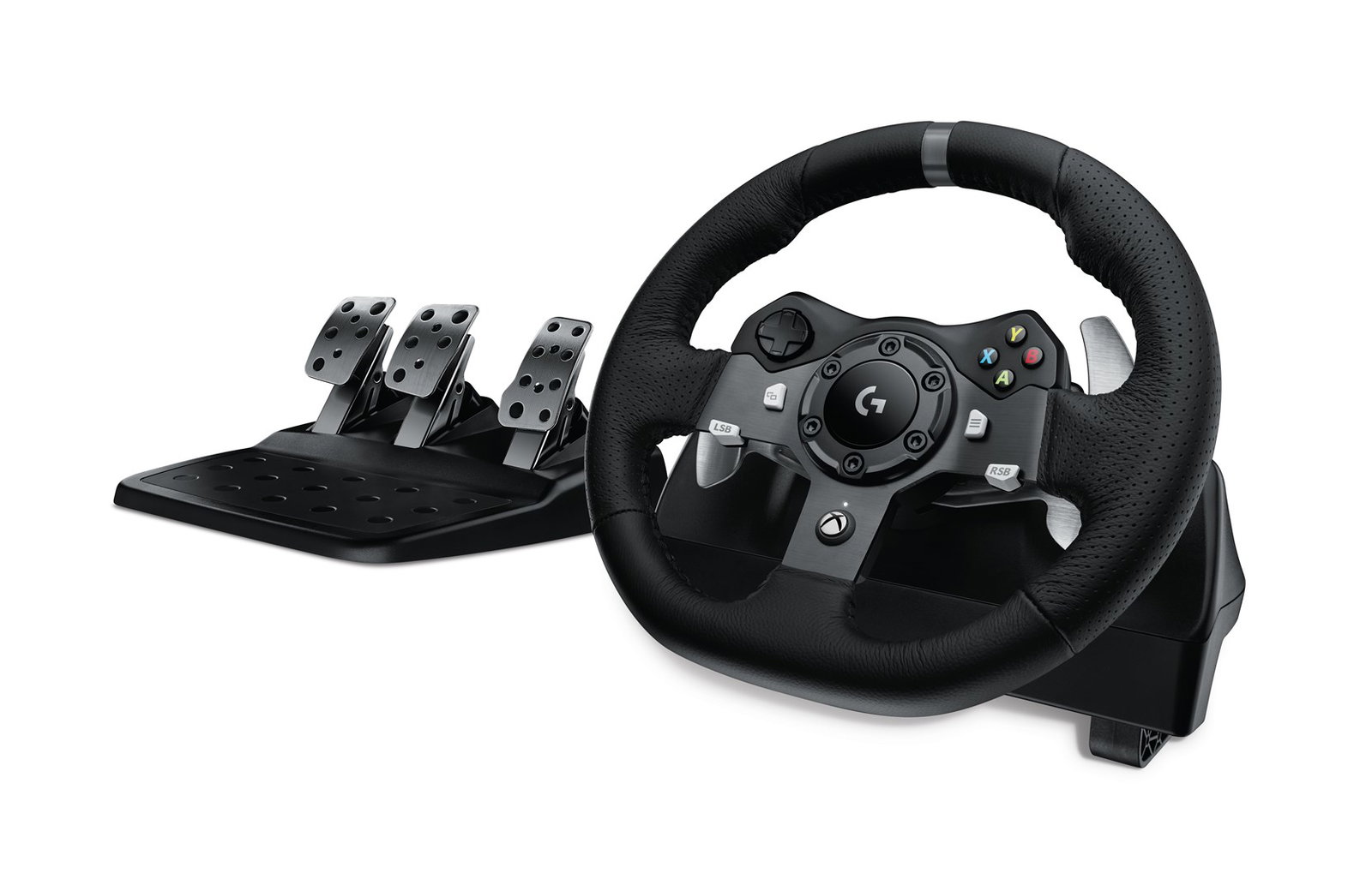 Žaidimų vairas Logitech Xbox/PC G920, juoda - ermitazas.lt
