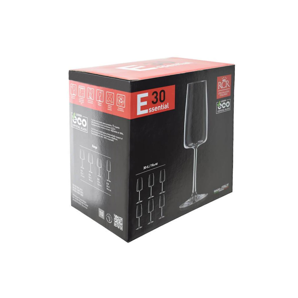 Krištolinės šampano taurės RCR Essential Flute, 300 ml, 6 vnt-1