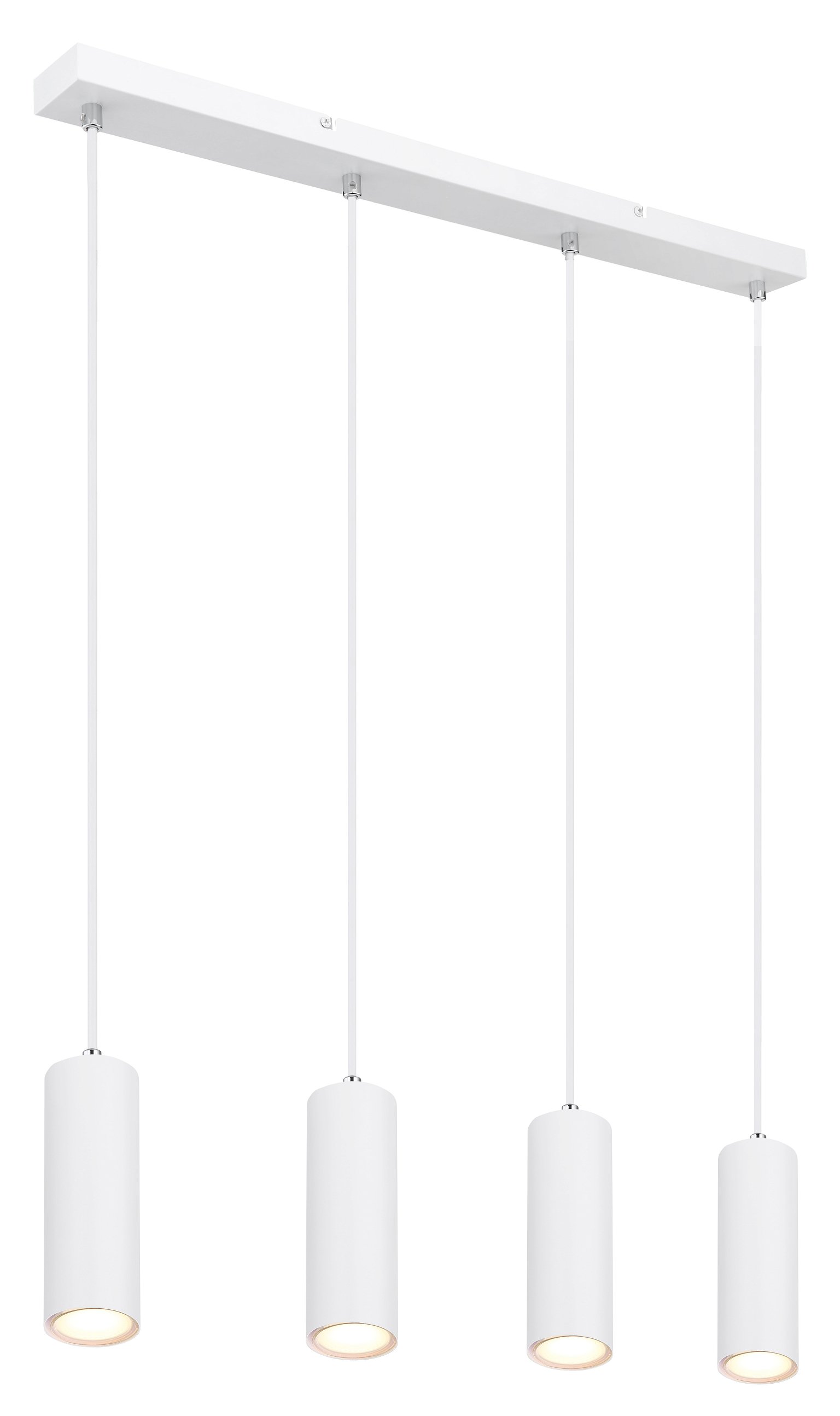 Pakabinamas šviestuvas GLOBO Robby, 4 x GU10, 35W, baltos sp., 6 x 65 x 120 cm