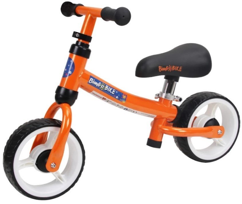 Vaikiškas dviratis BIMBO, 57 x 16,5 x 26,5 cm, juodos/oranžinės sp. - 1