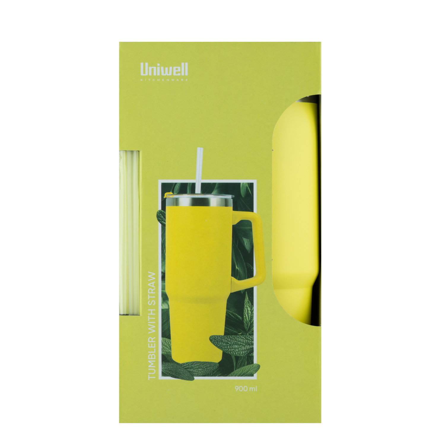 Gertuvė su šiaudeliu UNIWELL, 5-ių dizainų, 900 ml-1