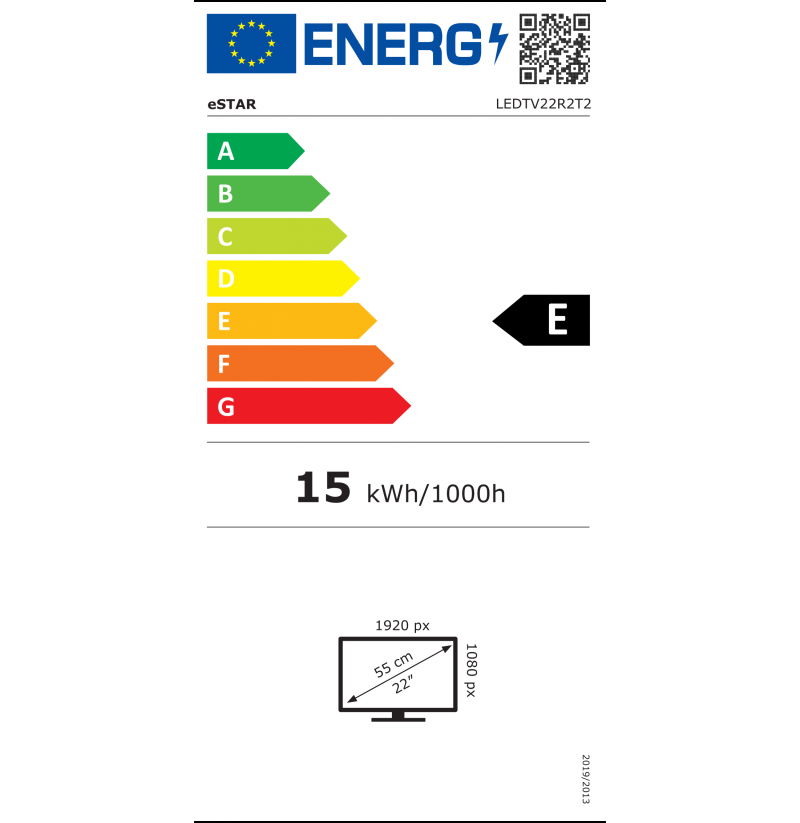 Televizorius eSTAR LEDTV22R2T2, juodas - 5