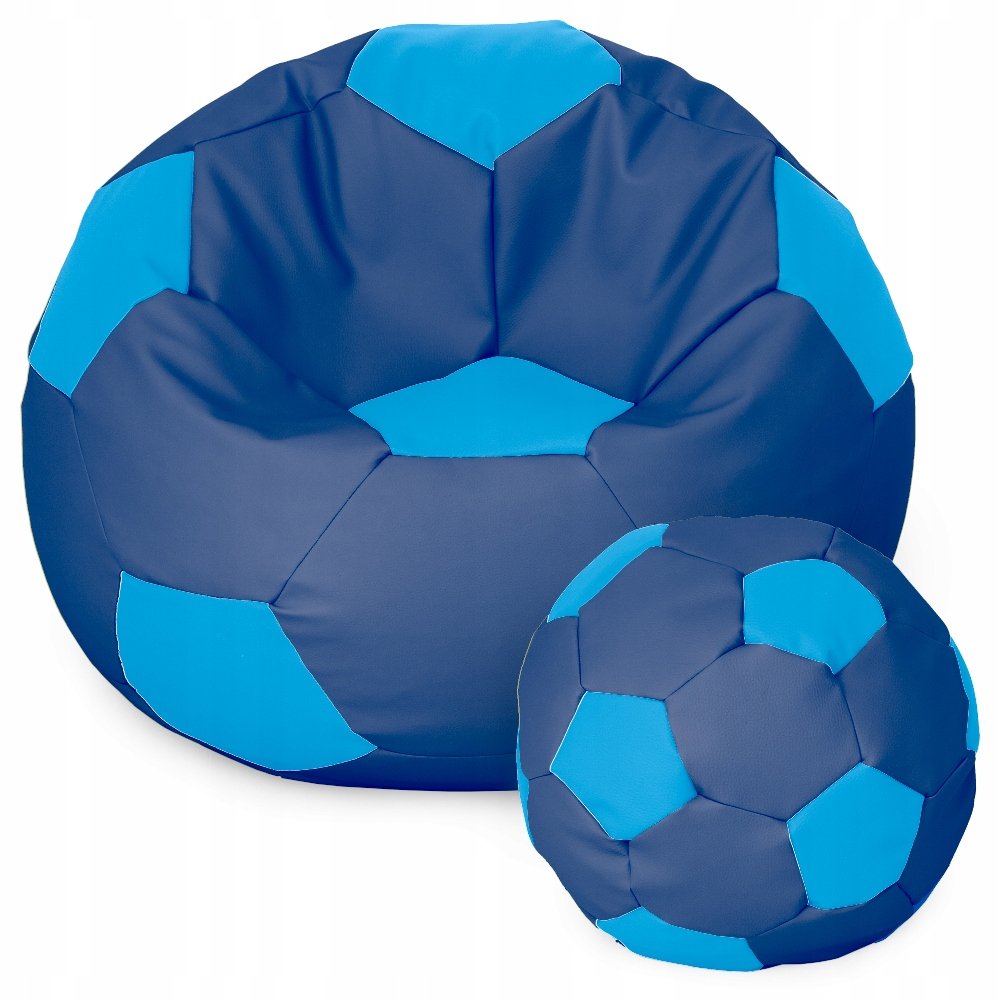 Sėdmaišis su pufu Ball XXXXL (100 cm), Blue/Dark blue