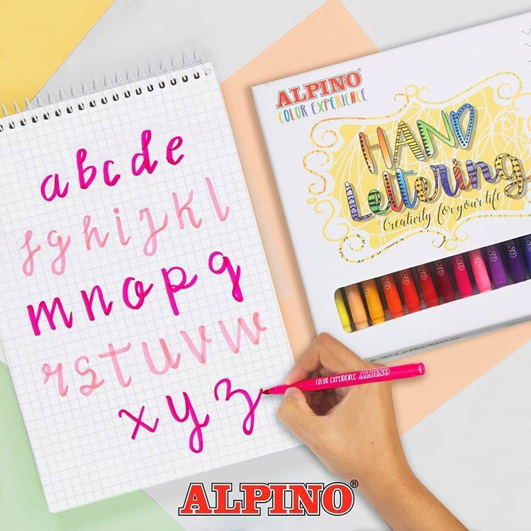 Rinkinys kūrybai ALPINO Color experience hand lettering - 5