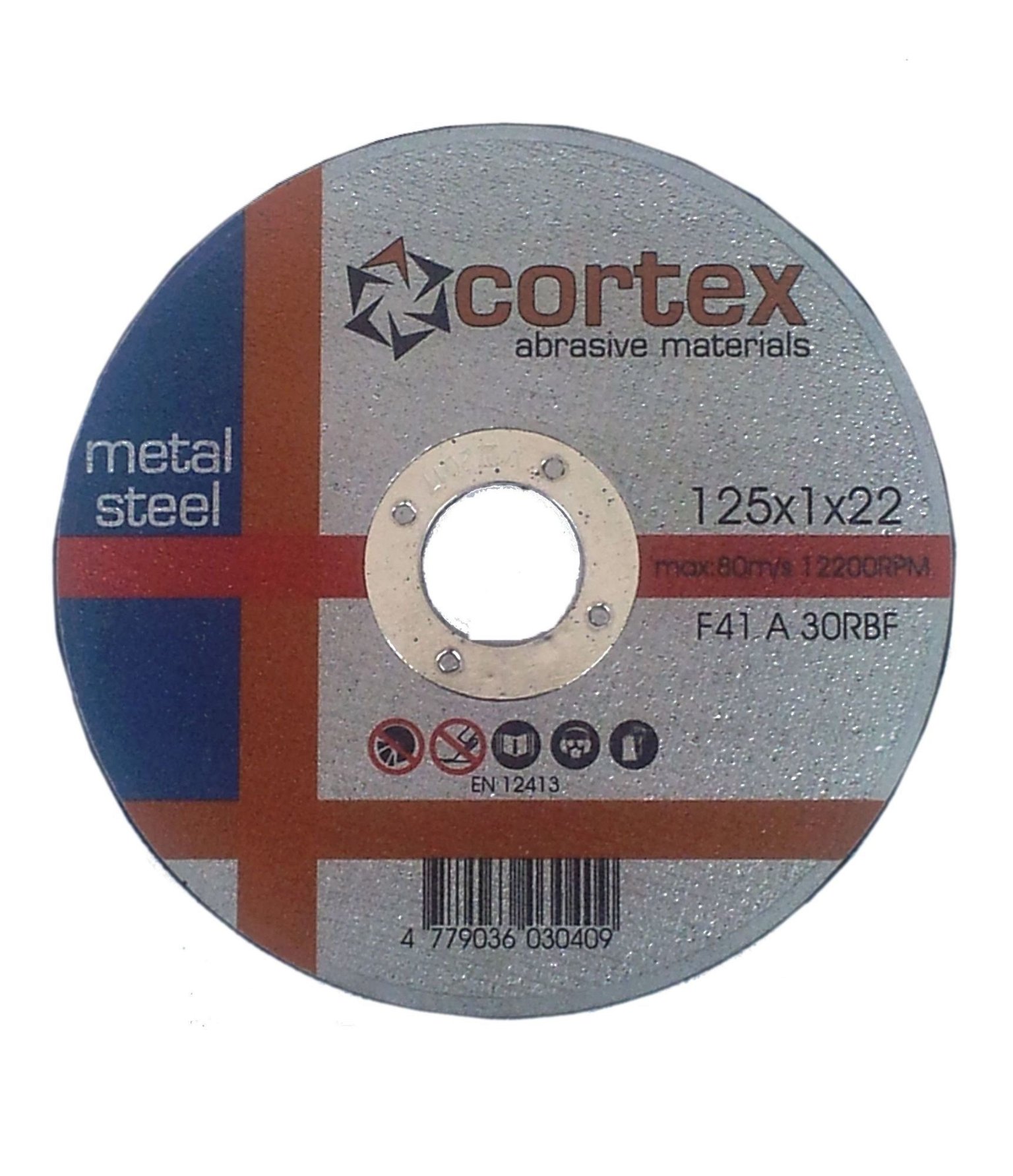 Plieno pjovimo diskas CORTEX, 125 x 1,0 x 22 mm