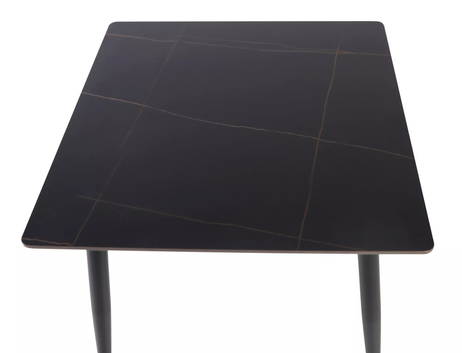 Valgomojo stalas SIGNAL Rion 160x90x76 cm, juoda - 5