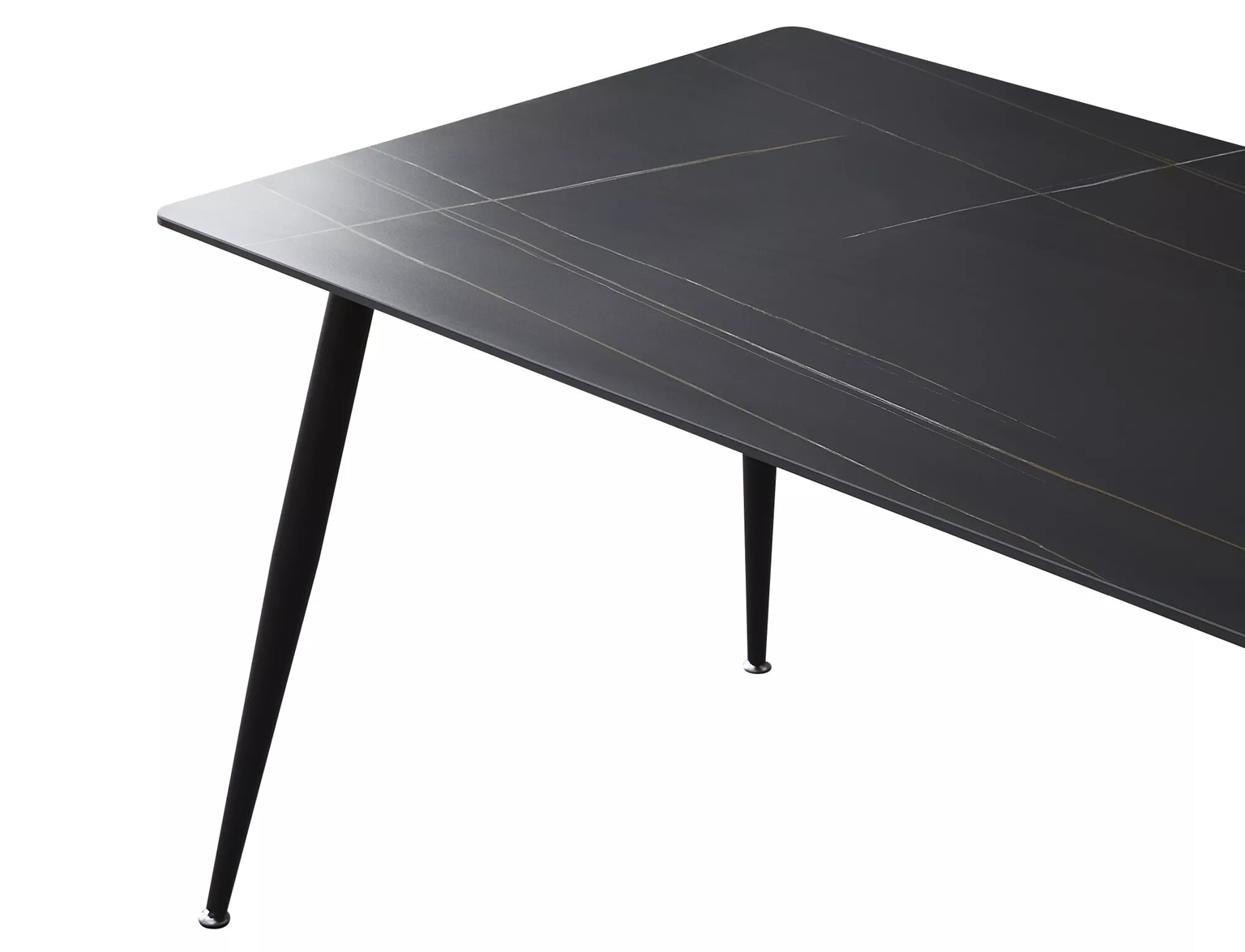 Valgomojo stalas SIGNAL Rion 160x90x76 cm, juoda - 4