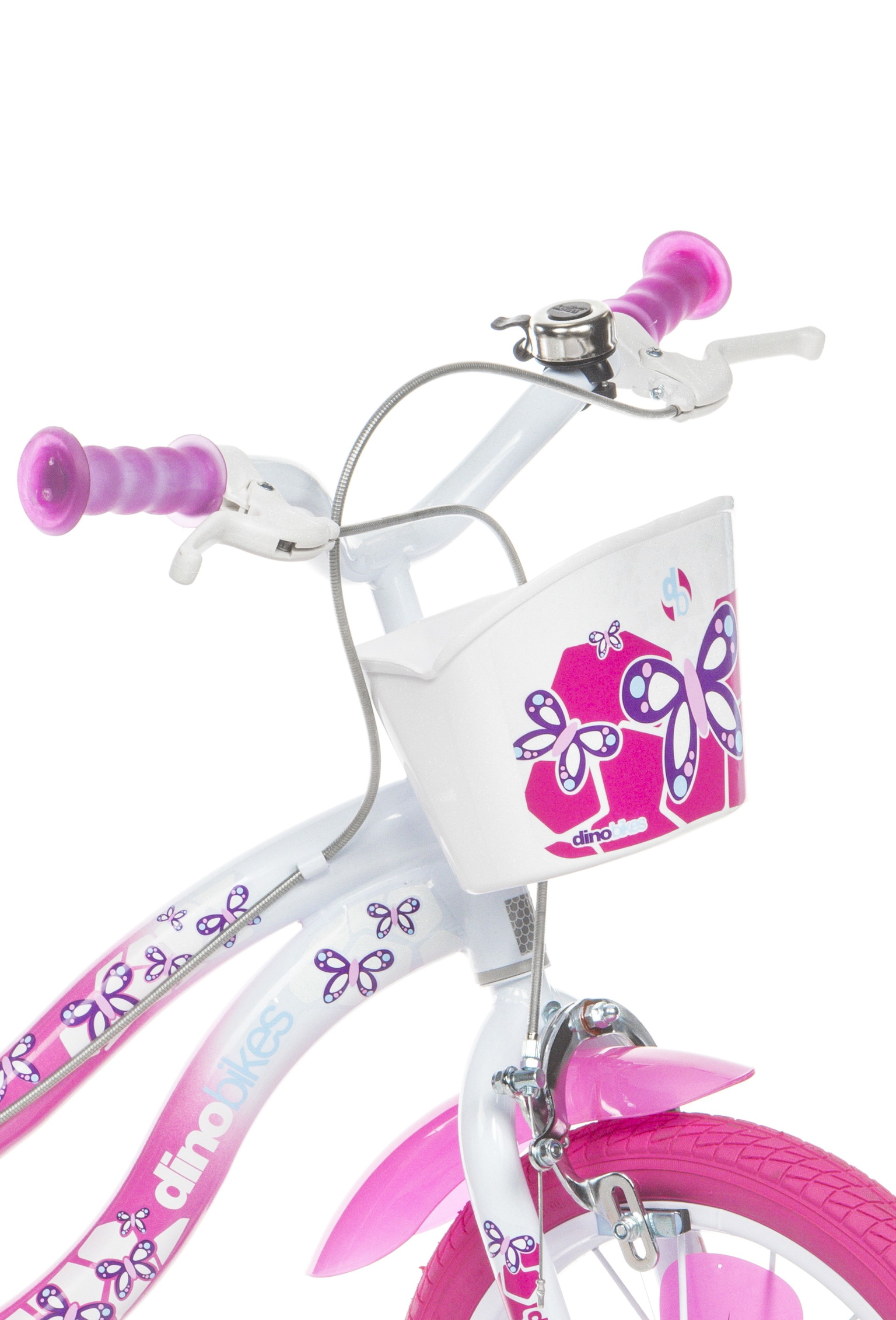 Vaikiškas dviratis Dino Bikes Flappy, 14", rožinis - 3