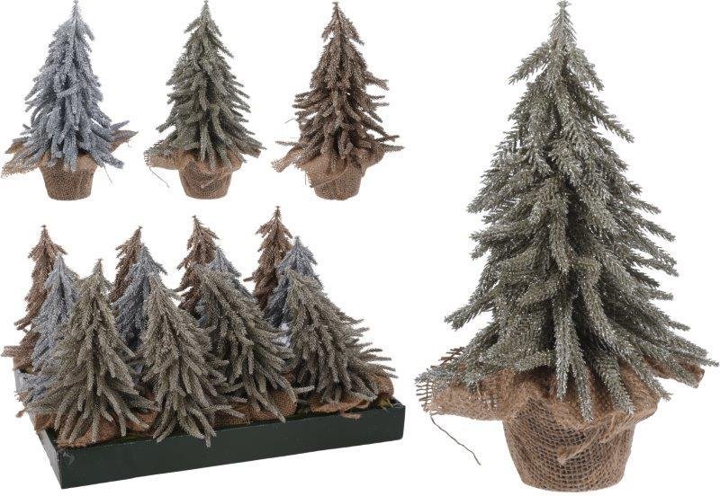 Kalėdinė dekoracija GLITTER TREE, įvairių sp., 35 cm