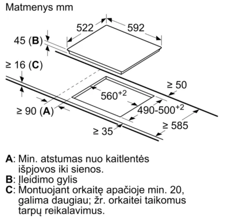 Elektrinė kaitlentė Bosch PKE61RBA2E - 4