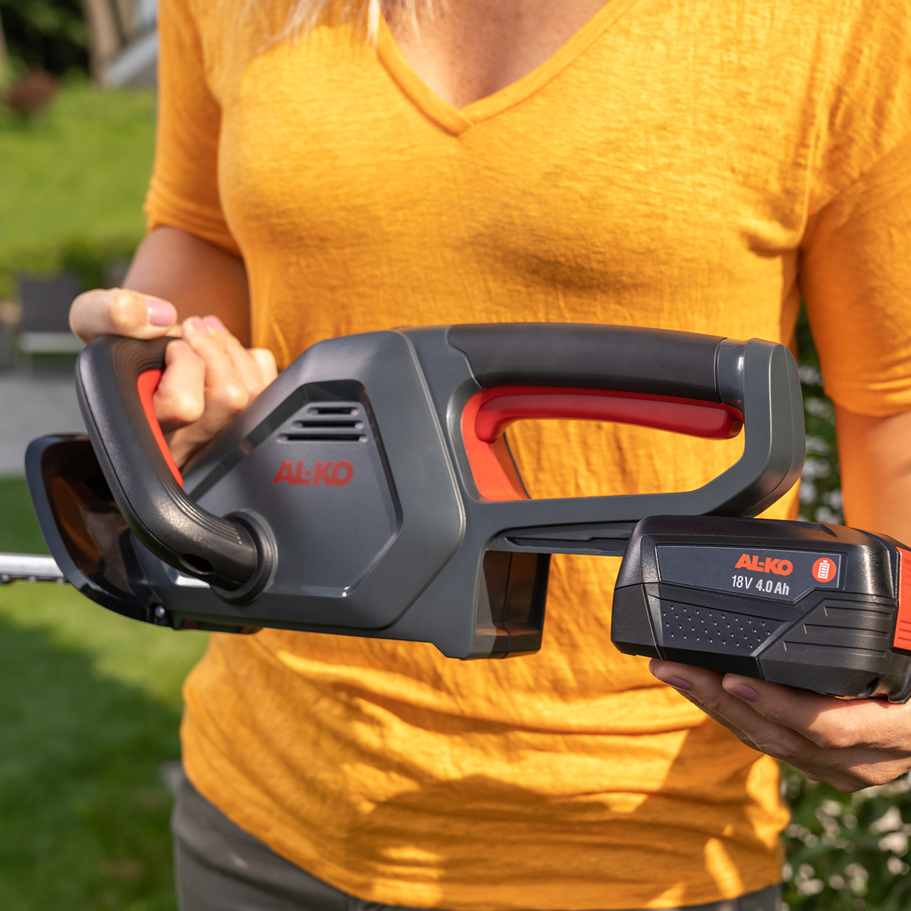 Akumuliatorinės gyvatvorių žirklės AL-KO HT 1845 P4A, 18 V, 2,5 Ah, 45 cm - 3