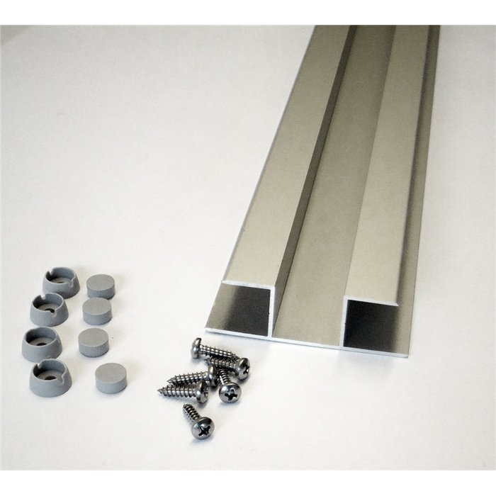 T formos jungties profilis Ifö Solid SVK N, 20 x 1950 mm, aliuminio spalvos - 1