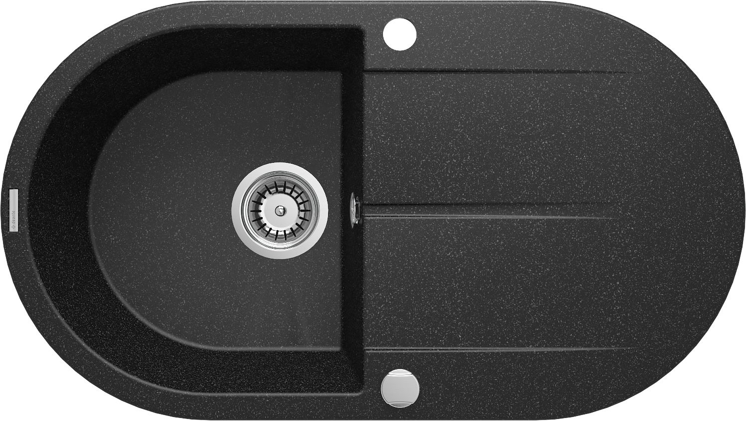Deante granitinė virtuvinė plautuvė Deante Piva ZQI 211B, Graphite - 1