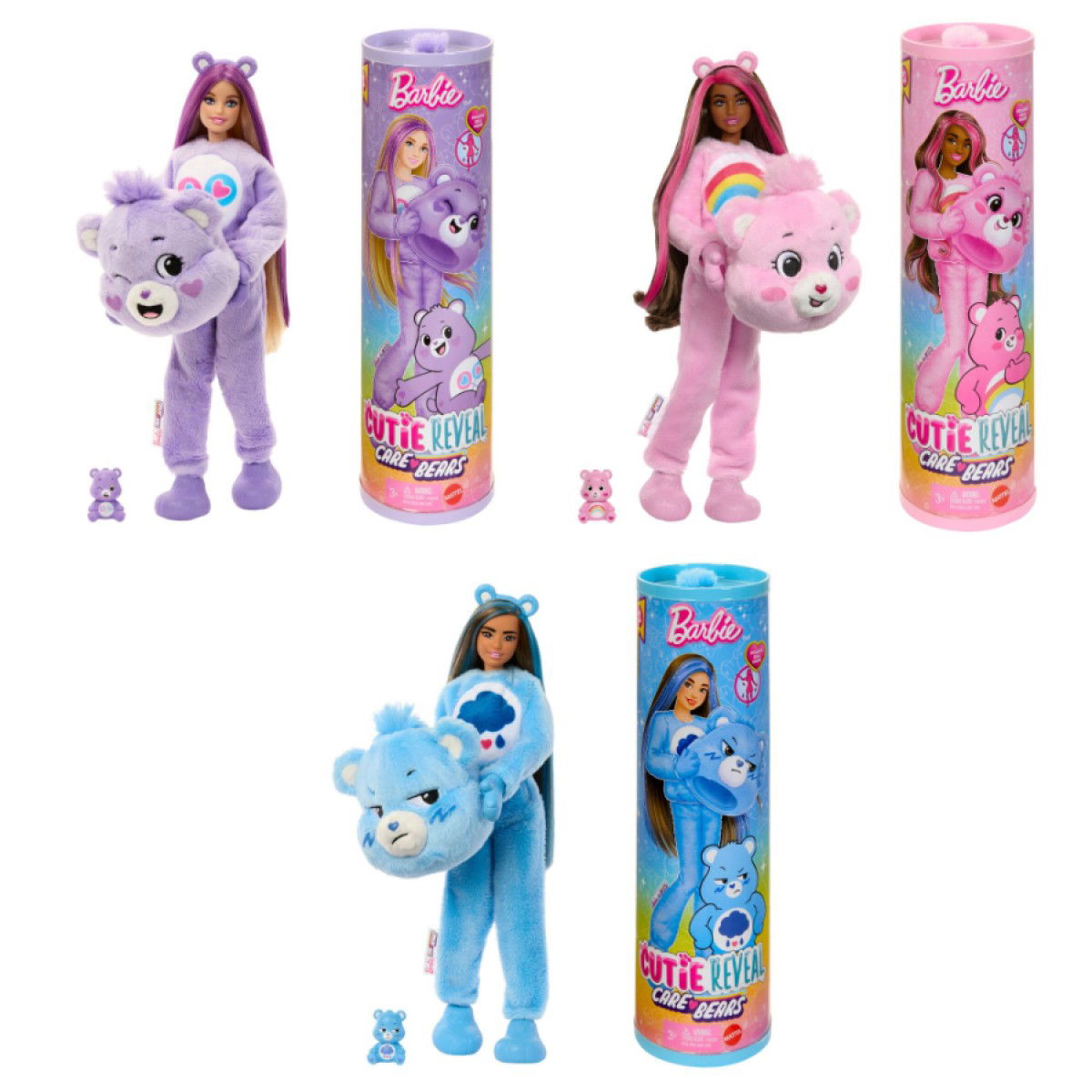 Rinkinys BARBIE CUTIE REVEAL, Care Bears serija-0