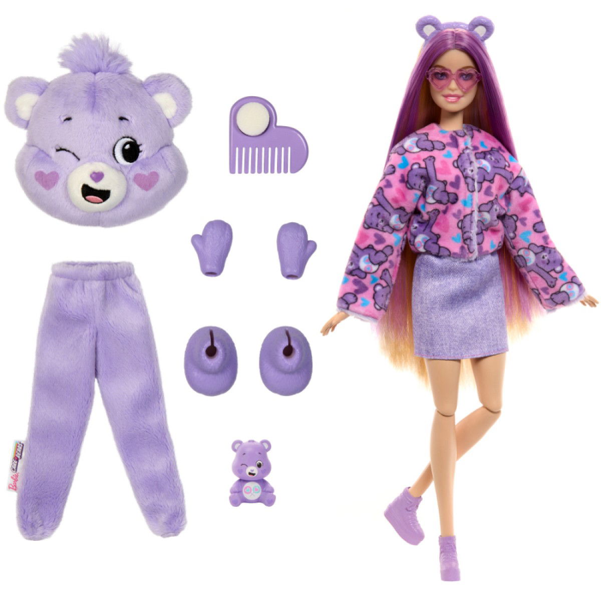 Rinkinys BARBIE CUTIE REVEAL, Care Bears serija-1