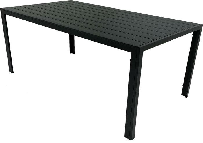 Lauko stalas Alleny, 205x90x74 cm, juodas