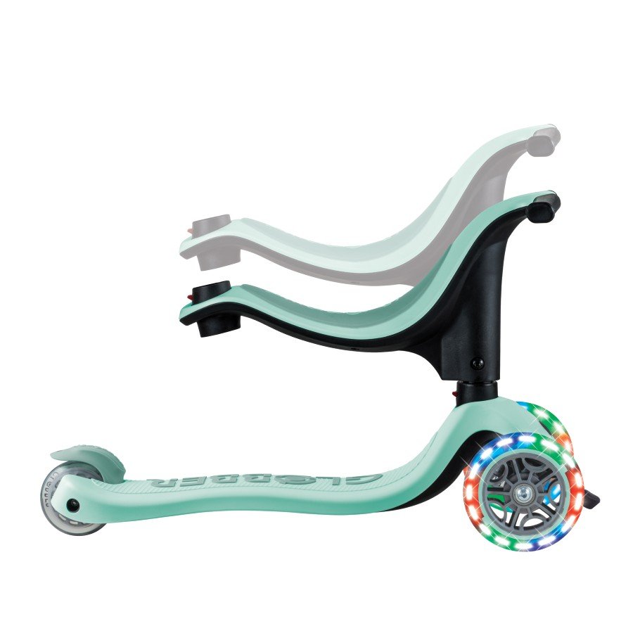 Paspirtukas GLOBBER Go Up Sporty Lights V2, mėtinės sp.-1