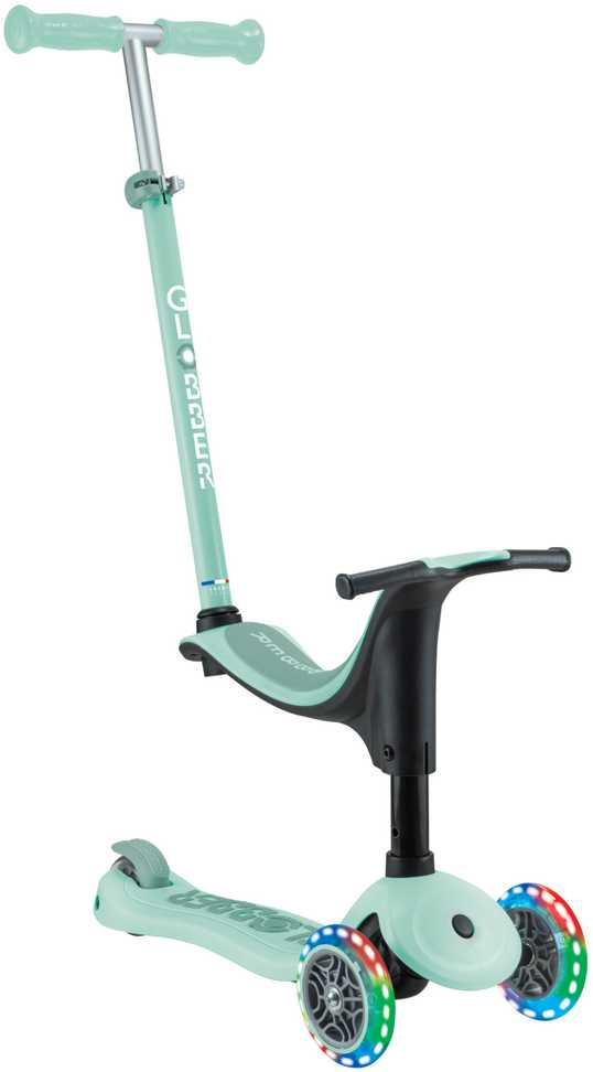 Paspirtukas GLOBBER Go Up Sporty Lights V2, mėtinės sp.-0