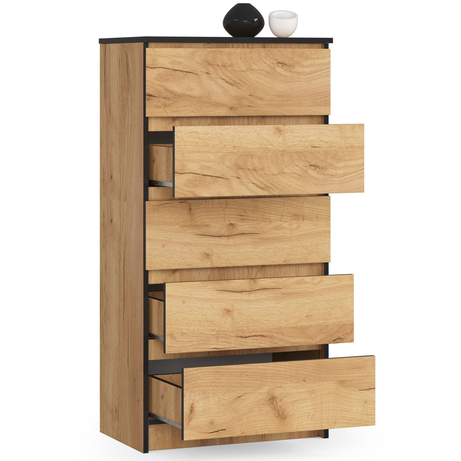 Komoda K 60 cm, ąžuolo-1