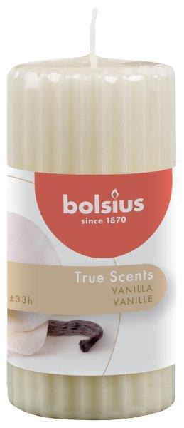 Kvepianti cilindrinė žvakė VANILLA, 12 x 6 cm-0