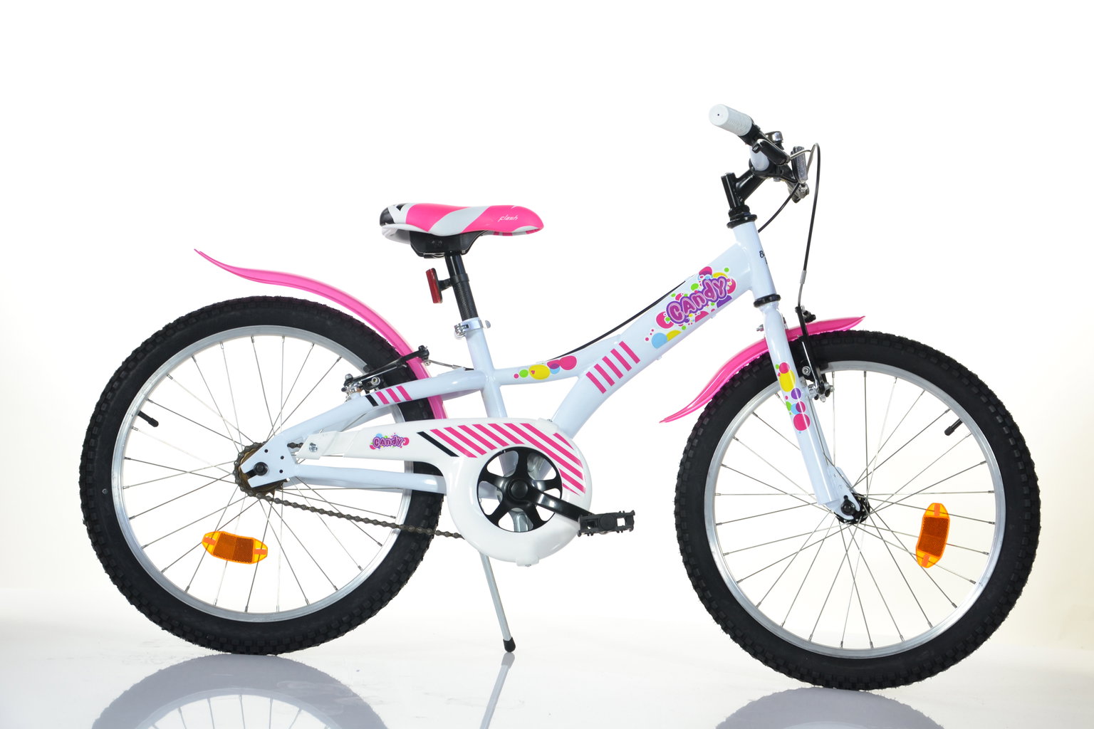 Vaikiškas dviratis Bimbo Bike Candy, 20", baltas-0
