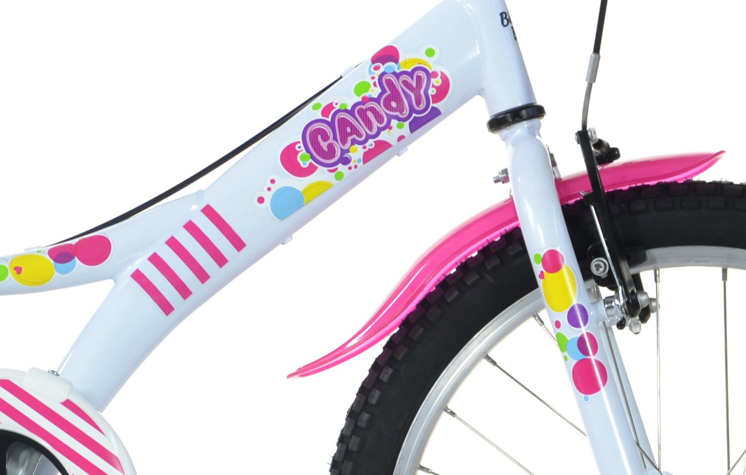 Vaikiškas dviratis Bimbo Bike Candy, 20", baltas - 3
