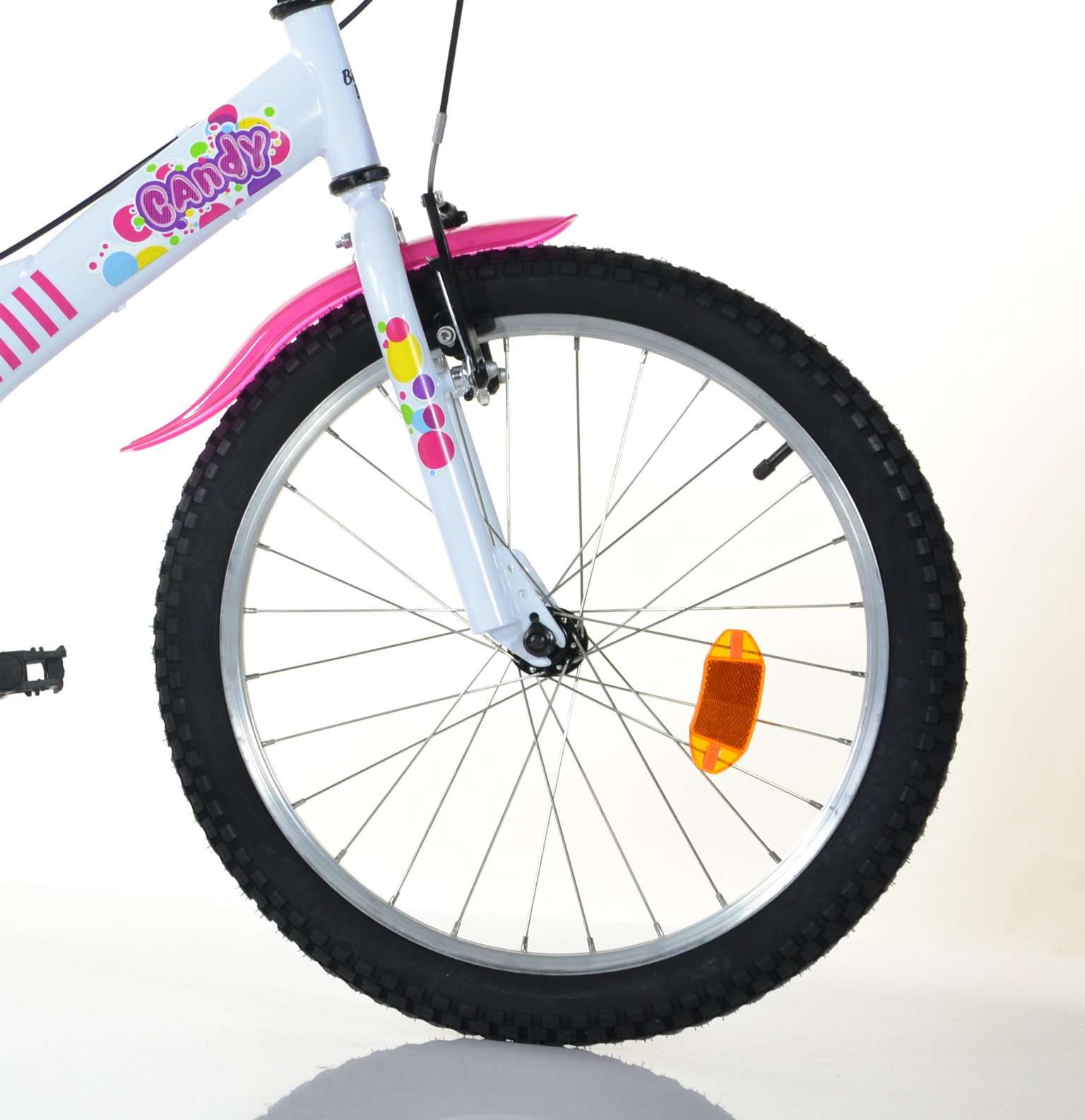 Vaikiškas dviratis Bimbo Bike Candy, 20", baltas-1