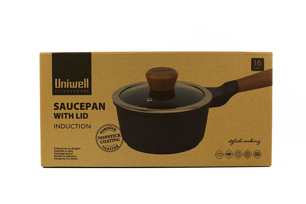 Prikaistuvis UNIWELL, su dangčiu, tinka indukcinei, ø 16 cm - 5