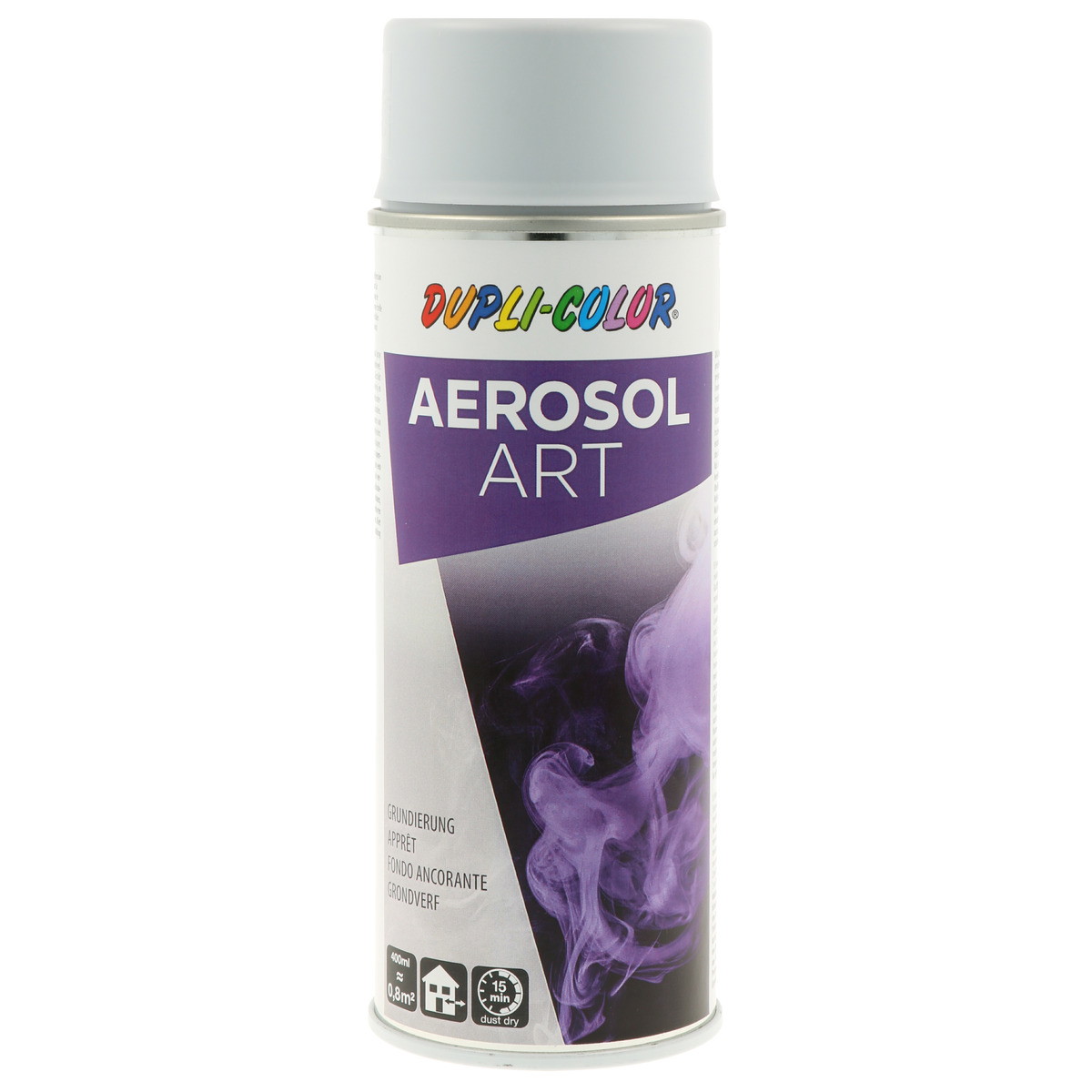 Purškiamas akrilinis gruntas DUPLI COLOR, pilkos sp., 400 ml-0