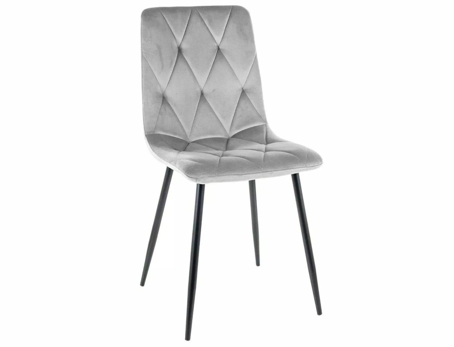 Kėdė TOM VELVET, juoda/pilka-0