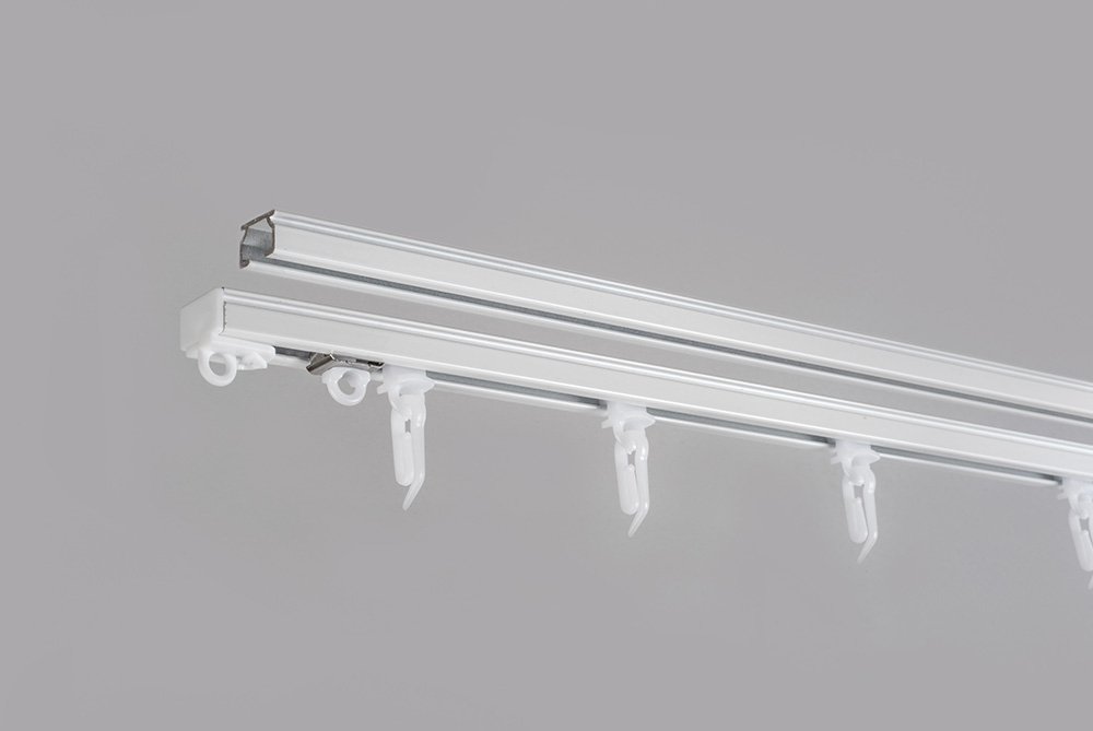 Aliuminio profilio karnizo komplektas, baltos sp., 250 cm - 3