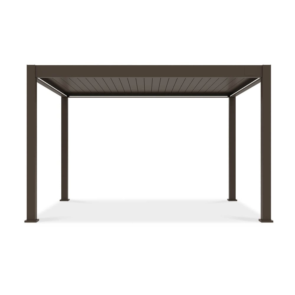 Pavėsinė Pergola ELEGANCE AUTOMATIC 300x400x256 cm su LED, Taupe - 4