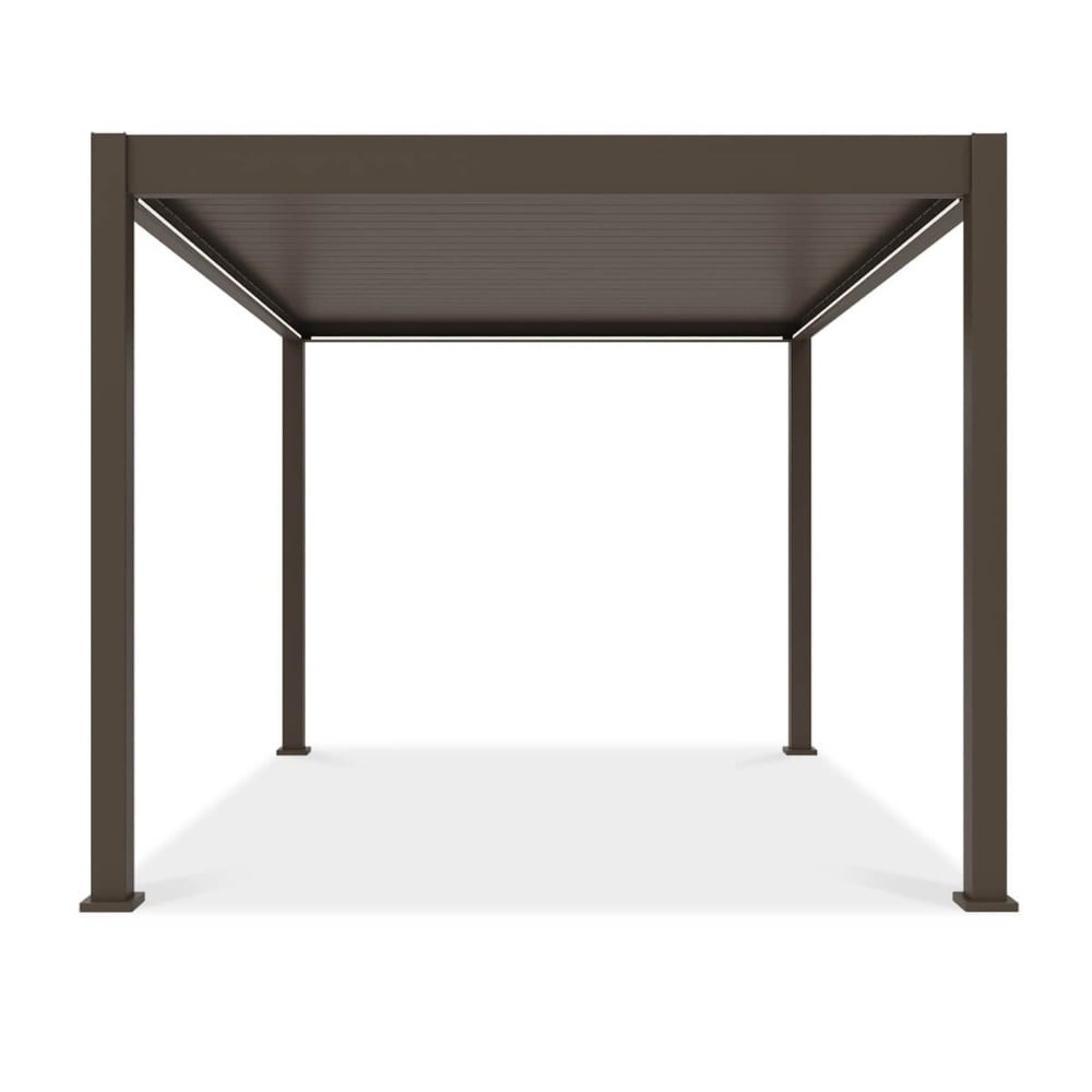 Pavėsinė Pergola ELEGANCE AUTOMATIC 300x400x256 cm su LED, Taupe - 5