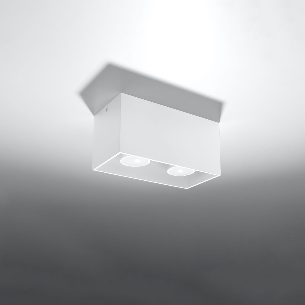 Taškinis šviestuvas SOLLUX QUAD baltas, 40 W - 2